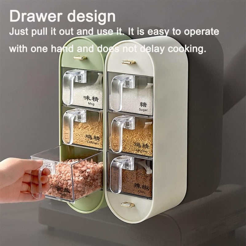 Wall Mounted Spice Organizer 5 Layer