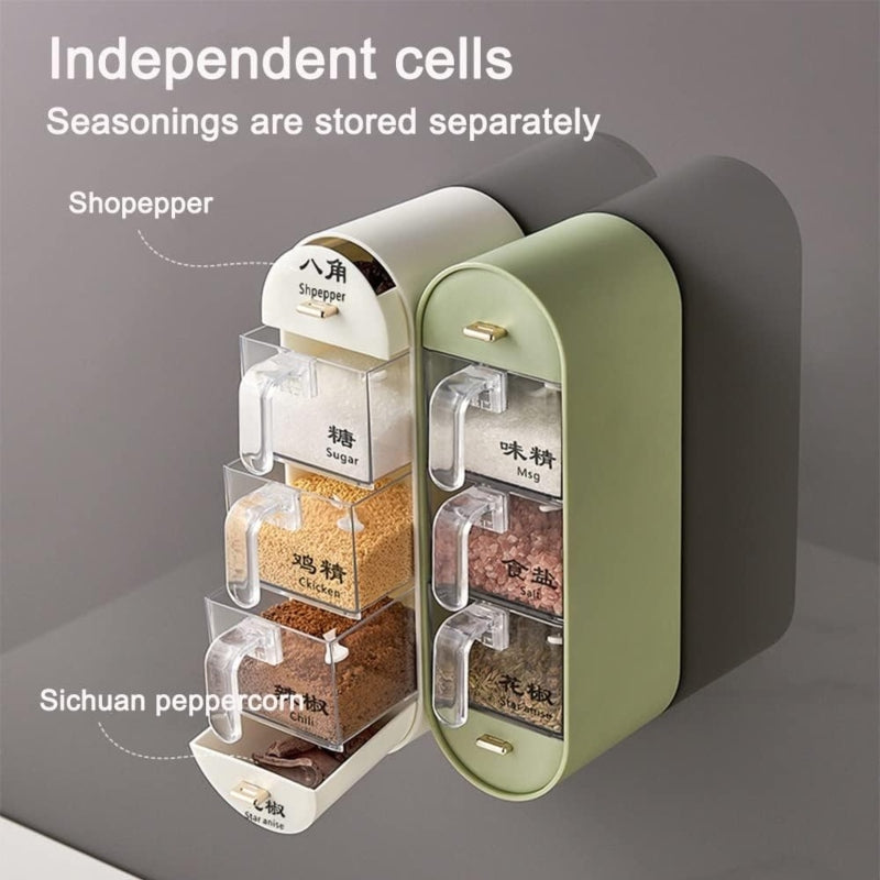 Wall Mounted Spice Organizer 5 Layer