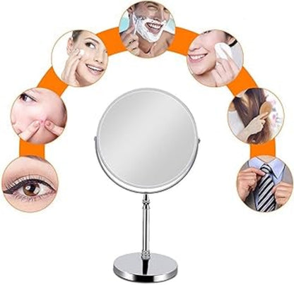 Magnify mirror with plastic frame