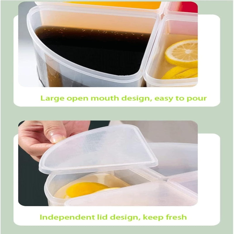 Rotatable large Capacity Beverage 4 in 1 Drink Dispenser