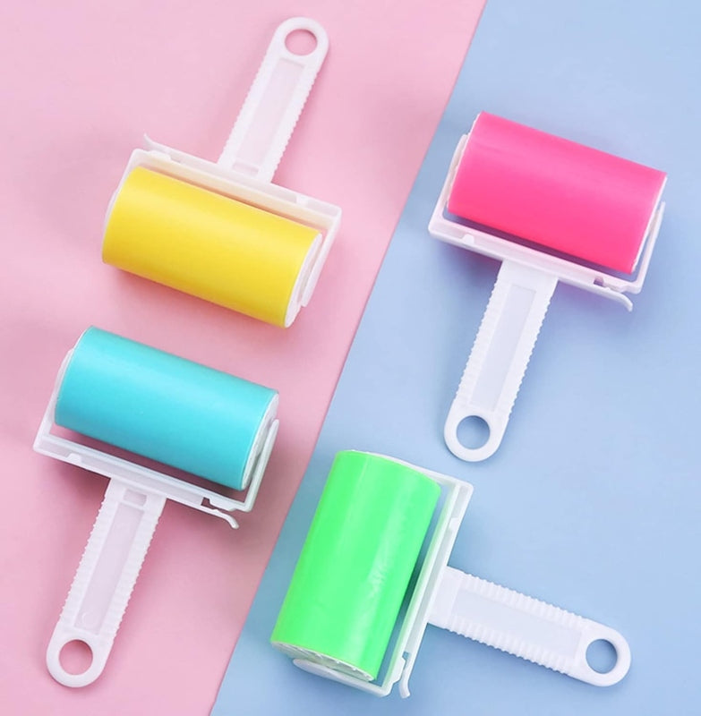 4pcs sticky lint roller with cover