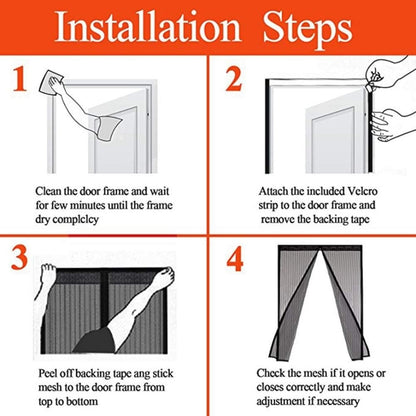 Screen Door curtain With Full Frame Seal