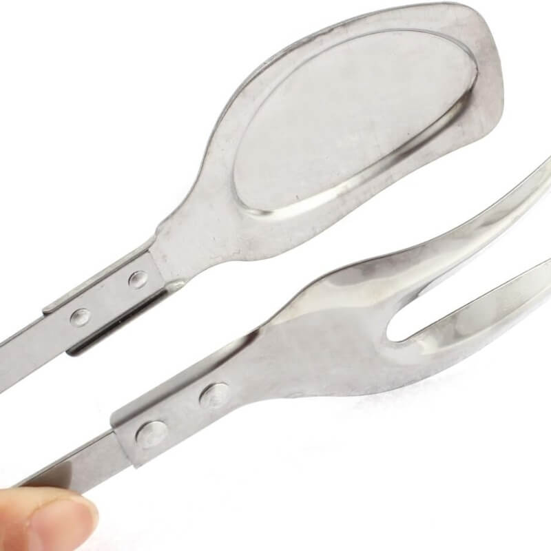 Stainless steel kitchen tongs