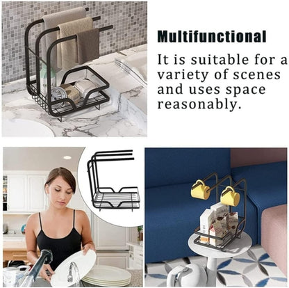 3 pole kitchen sink caddy organizer