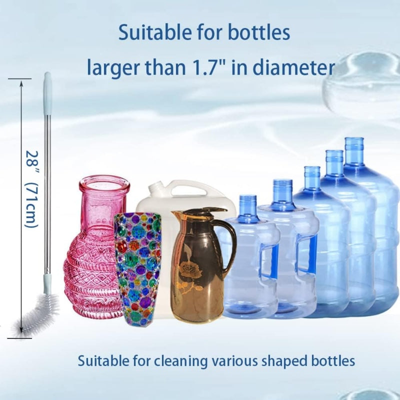 Household Bucket Washing Brush Stainless Steel Rod