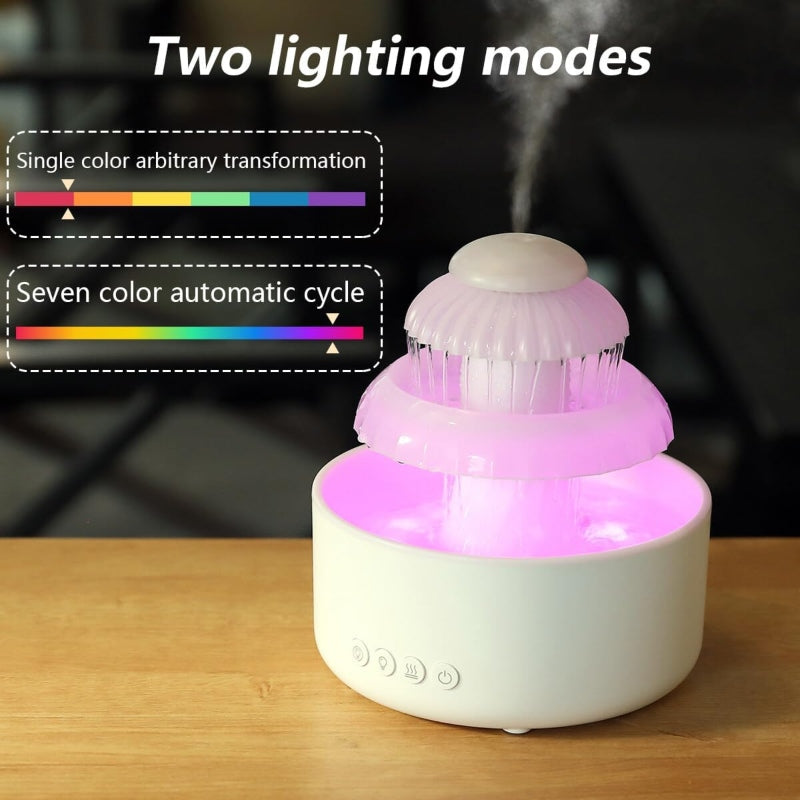 Humidifier Rain Cloud With Color LED Night Light