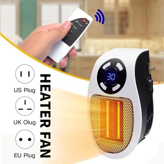 Portable electric heater fan
