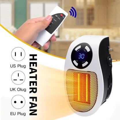 Portable electric heater fan