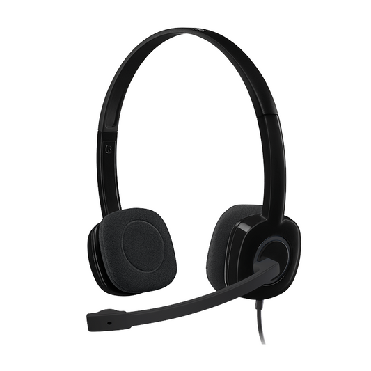 Logitech headset h151 stereo with noise-cancelling mic