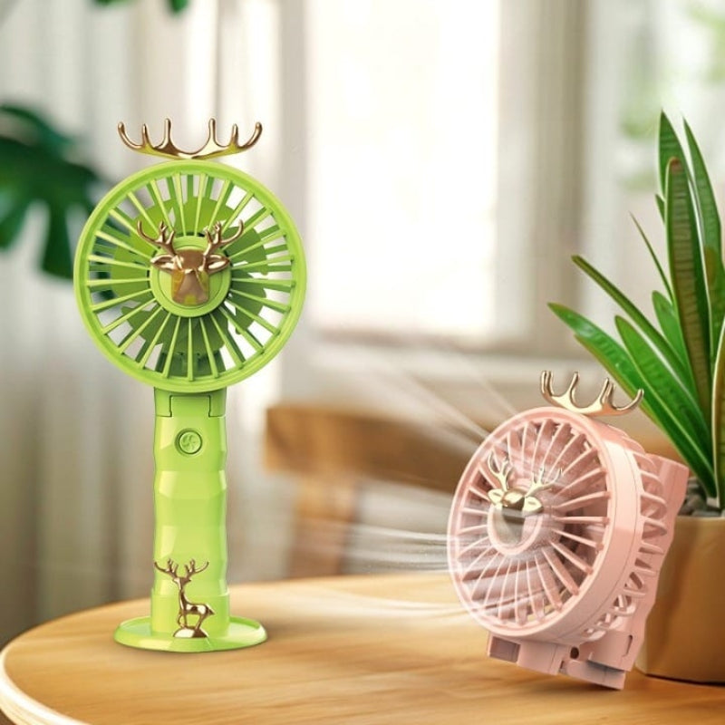 Deer Shape Rechargeable Foldable Hand Fan