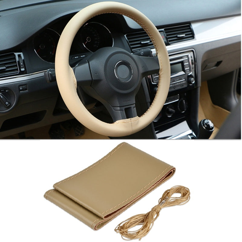 Car steering wheel cover with needles and thread