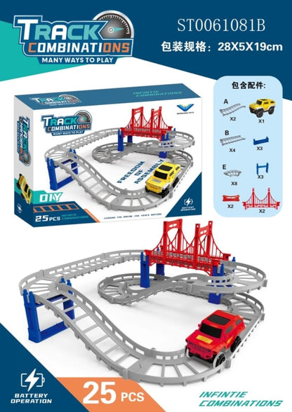 Electric rail car set