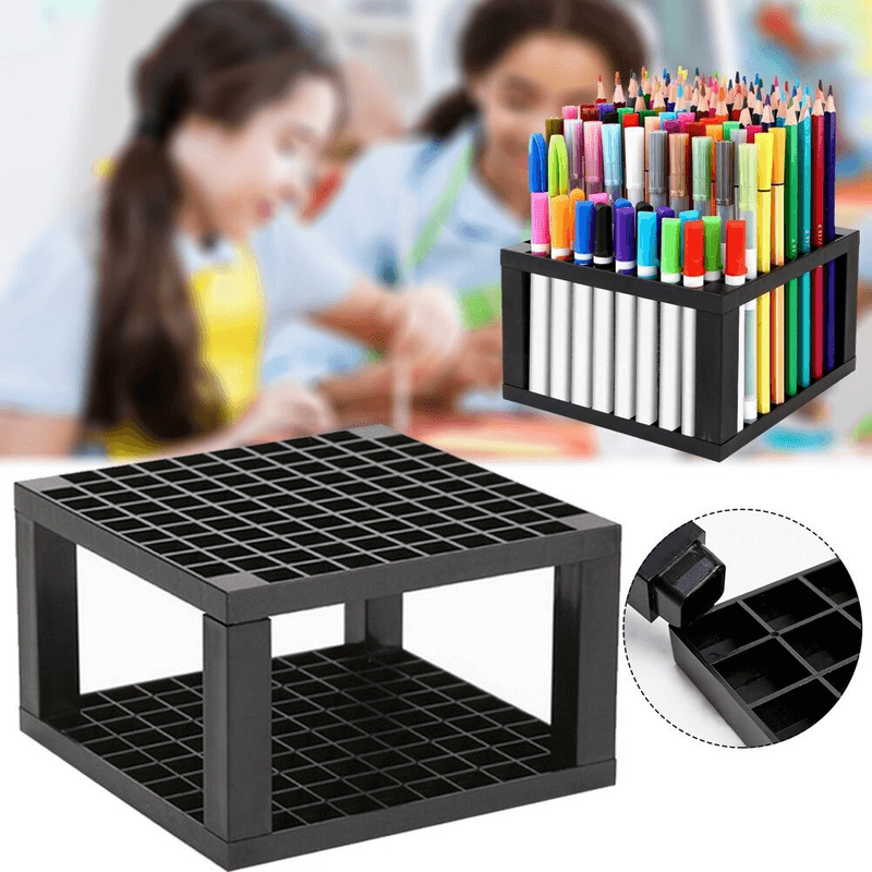 Markers brush 96 hole desk stand pencil holder