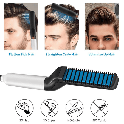 Beard straightener for men
