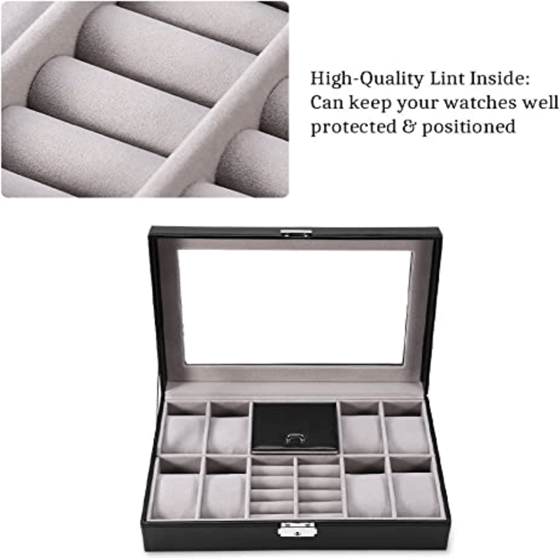 8 slots watch and ring storage case