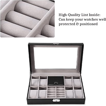 8 slots watch and ring storage case