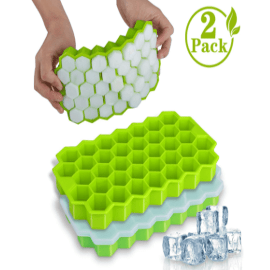 Reusable silicone ice honeycomb cube molds (2 pack)