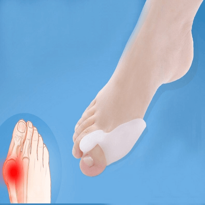 1 pair silicone foot fingers toe separator thumb valgus protector