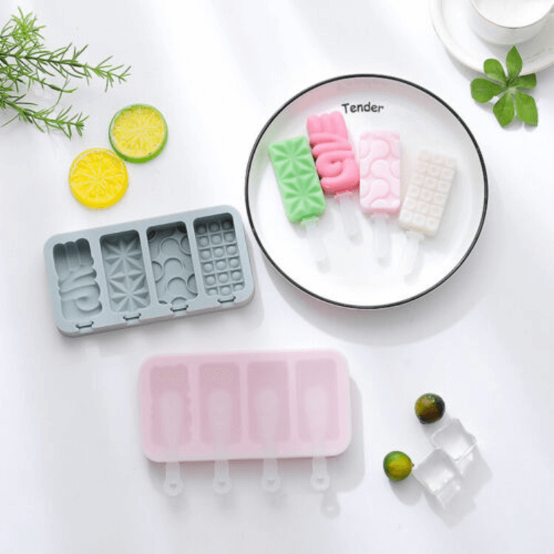 2 pcs silicone ice popsicle mold