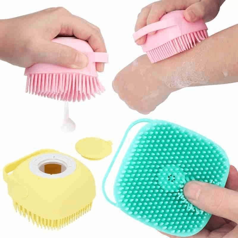Silicone bath brush