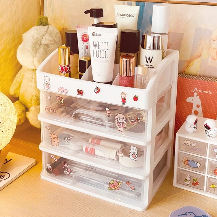 Desk Organizer Multi Grid Drawer Type Storage Box