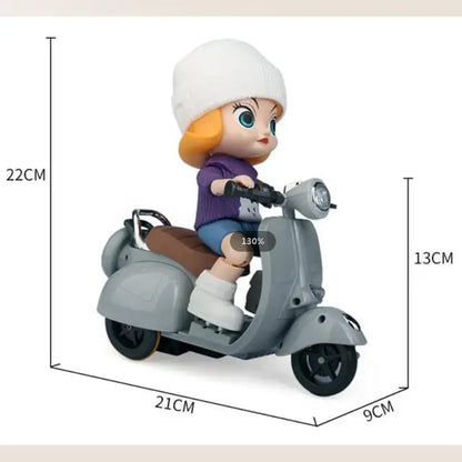 Vespa scooter doll with light sounds.