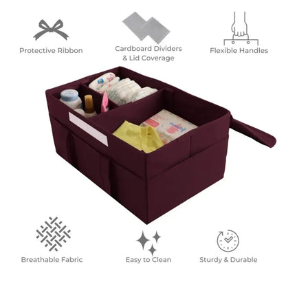 Baby Diapers and accerseries box with cap  Size