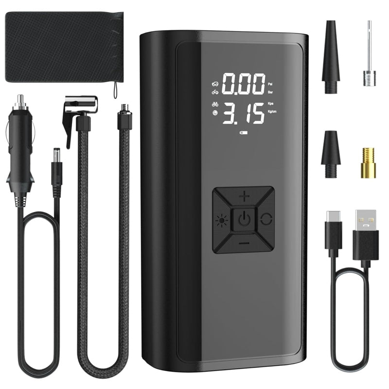 2in1 wireless car air compressor Mini Bike Electric Air Pump