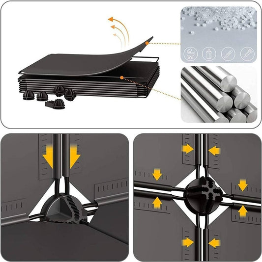 Multilayer door portable plastic shoe cabinet