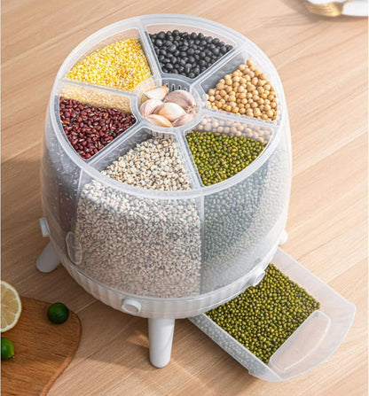 6 grid dry food dispenser 10kg