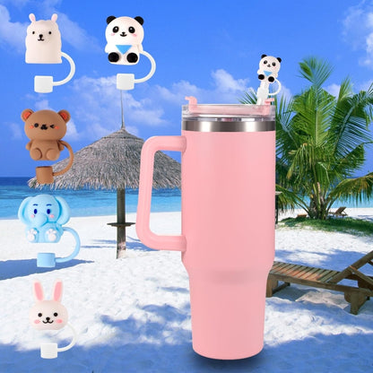 15 PCS Cute Silicone Straw Cover Cap for Stanley Cup
