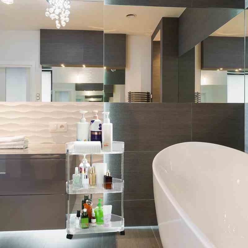 3 Tier Clear Acrylic Corner Bathroom Organizer