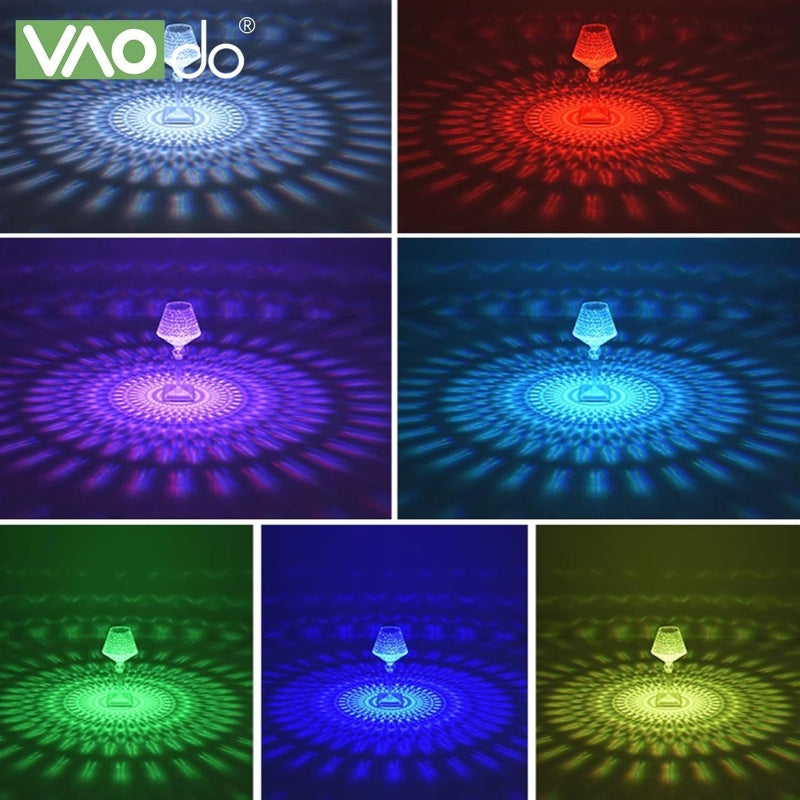 Crystal diamond stone style lamp