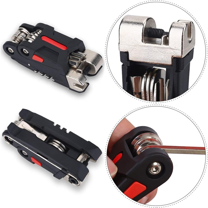 Bicycle Cycling Puncture Bike Multi Function Tool Repair Kit