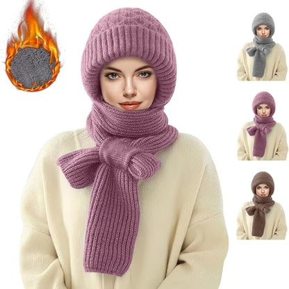 Ear protection windproof cap scarf