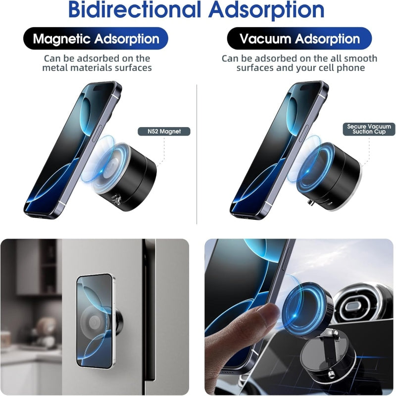 Vacuum Suction Magnetic Phone Holder
