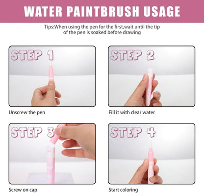 Reusable magical water books for children