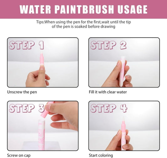 Reusable magical water books for children