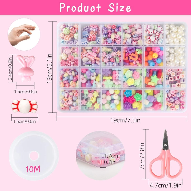 kids threads beads set art and craft  jewelry