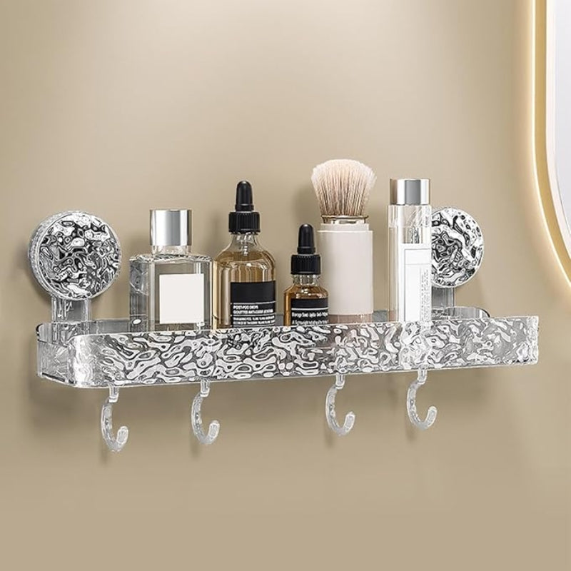 Crystal Suction Wall-Mounted Shelf