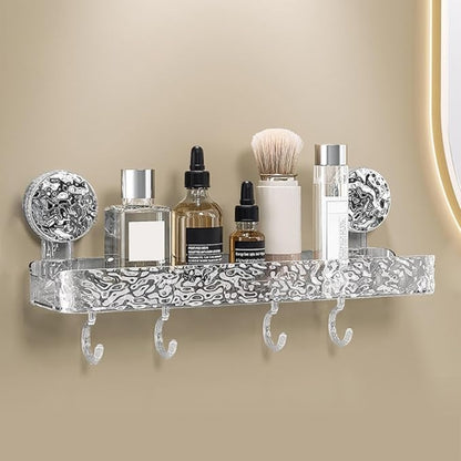 Crystal Suction Wall-Mounted Shelf