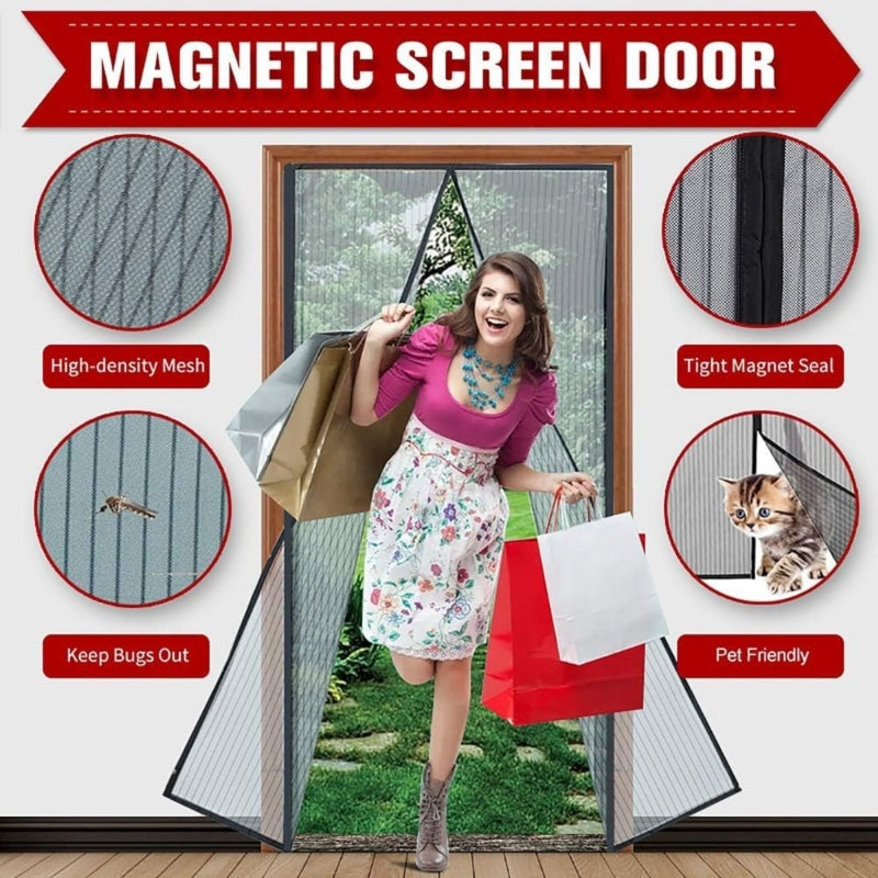 Screen Door curtain With Full Frame Seal