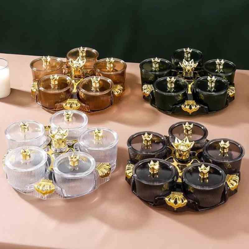 Acrylic Rotating Dry Fruit Tray