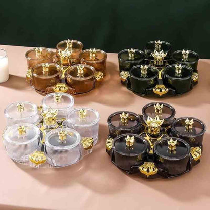 Acrylic Rotating Dry Fruit Tray