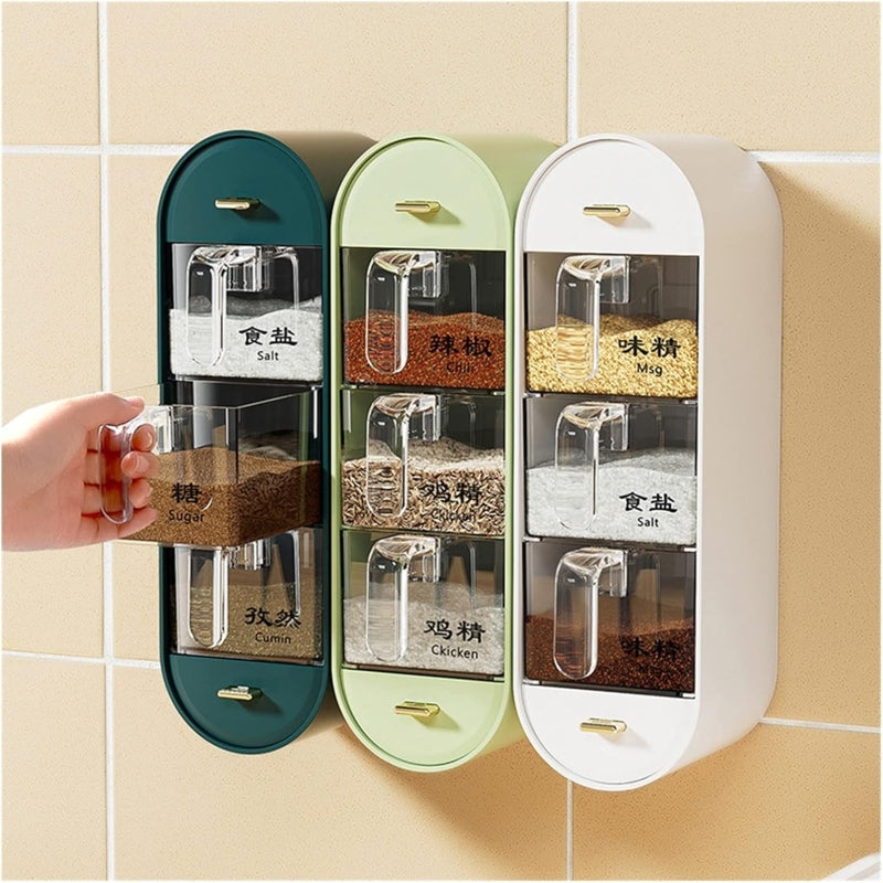 Wall Mounted Spice Organizer 5 Layer