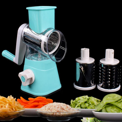 Table top drum grater