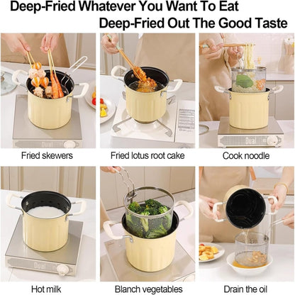 3 Litre Deep Frying Pot Stainless Steel