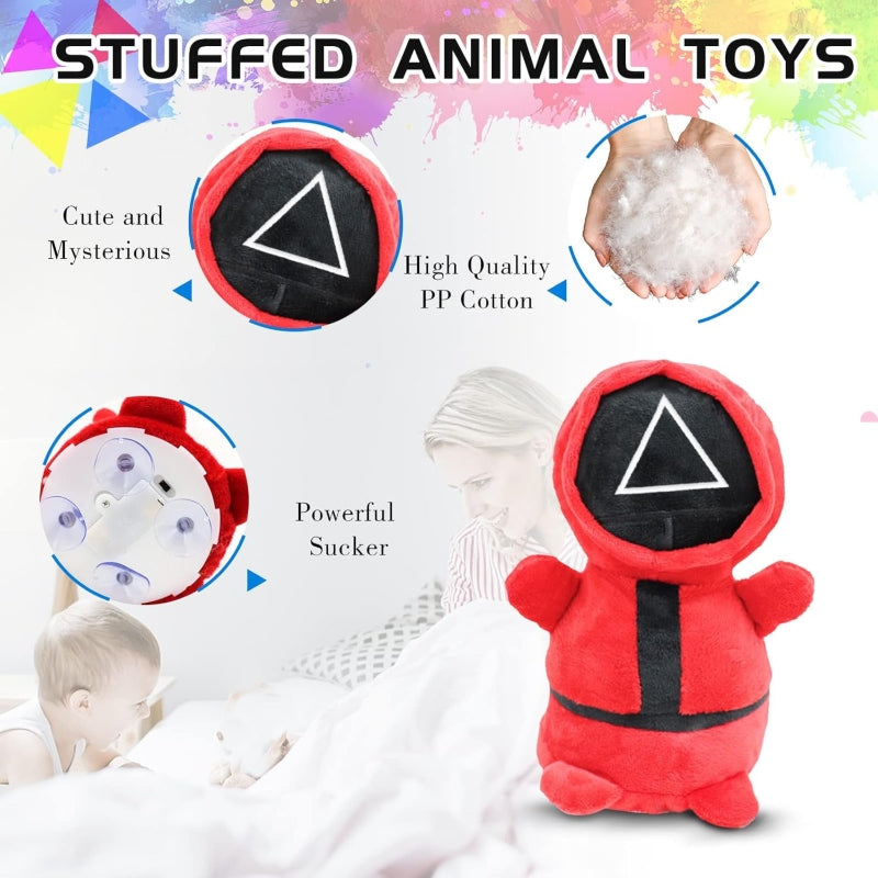 Squid game punch me stuffed toy