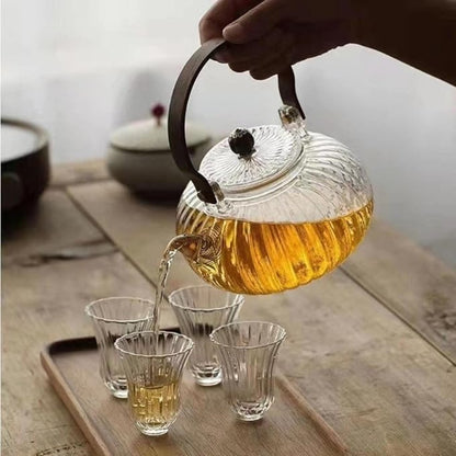 Heat Resistant Japanese Style Glass Teapot