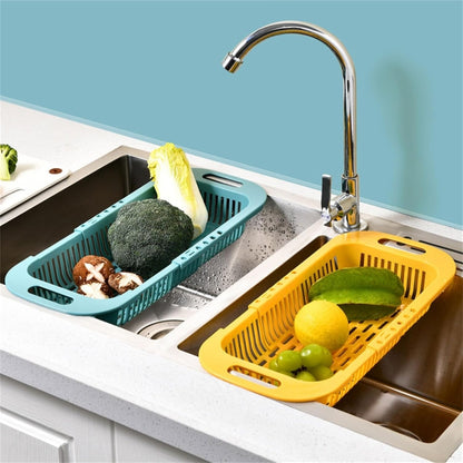 Dish Drying Rack Retractable Drain Basket Sink Organizers